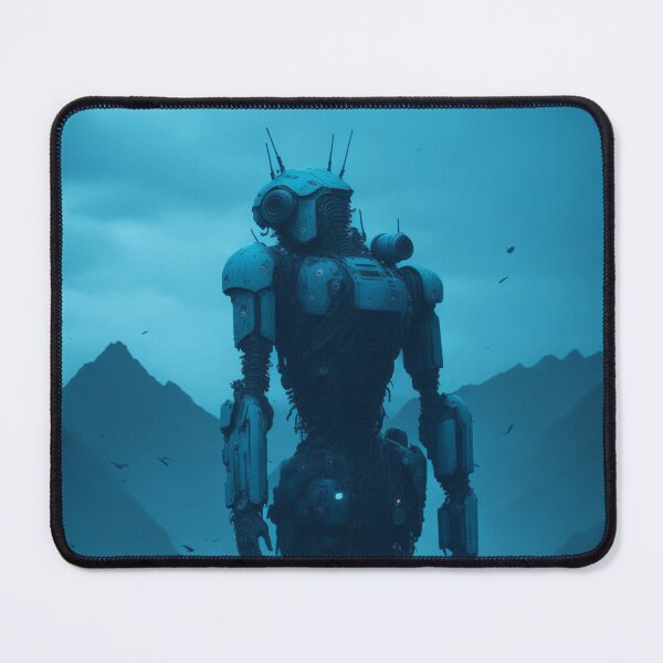 Item preview, Skyblue and white Humanoid Android Robot   designed and sold by ArtemExpressio.