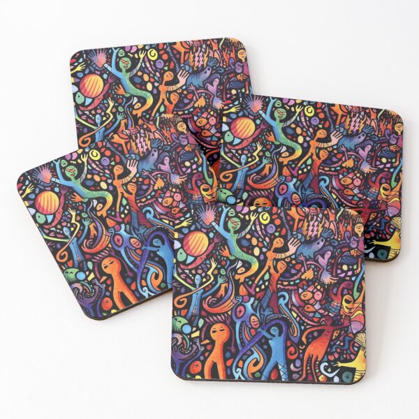 Item preview, Abstract Colorful Crowd People Art  designed and sold by JustArtDesign9.