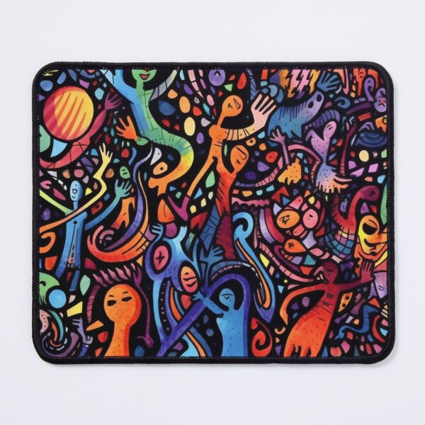 Item preview, Abstract Colorful Crowd People Art designed and sold by JustArtDesign9.