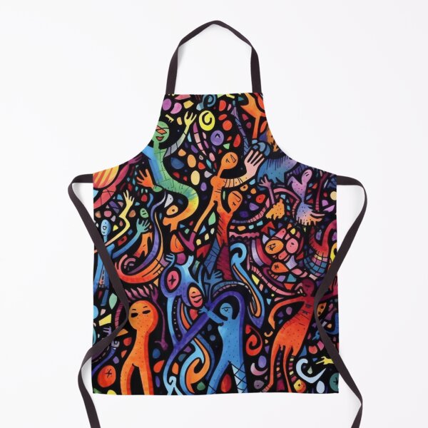 Item preview, Abstract Colorful Crowd People Art designed and sold by JustArtDesign9.