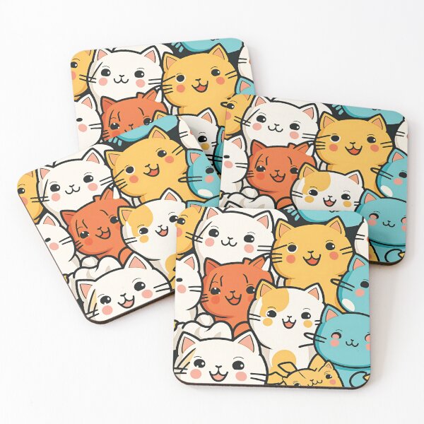 Aperçu de l'œuvre Cute Playful Kitten Characters créée et vendue par AdrianGrosu.