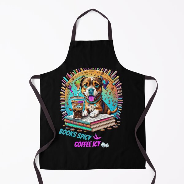 Item preview, I like my books spicy and my coffee icy, funny dog drinking coffee, dog in pocket funny puppy for dog lovers, Petsofinstagram, iced coffee books, worship coffee classic designed and sold by Sshmorr.