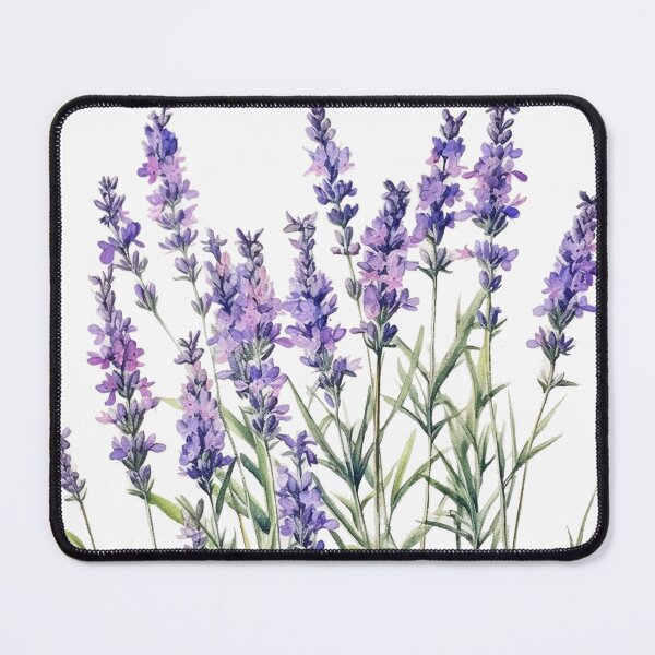 Item preview, Colorful violet lavender Floral linear pattern design calming designed and sold by ArchanaAsh.
