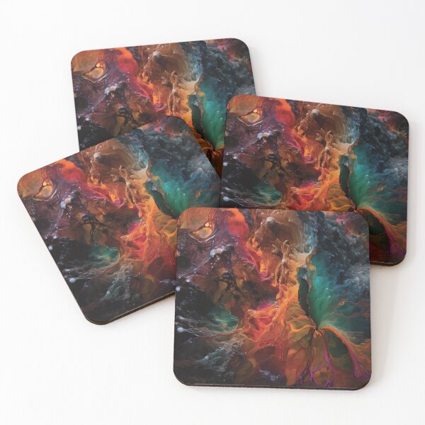 Item preview, Cosmic Landscape Microscopic Abstract Art #2 designed and sold by PopPopGfx.