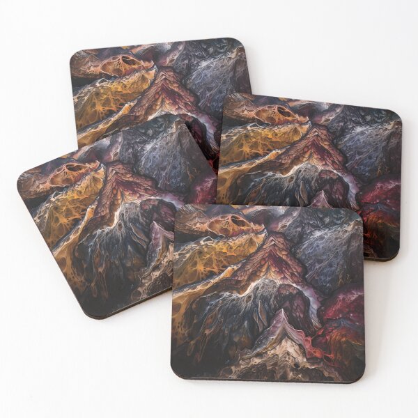 Item preview, Cosmic Landscape Microscopic Abstract Art #3 designed and sold by PopPopGfx.