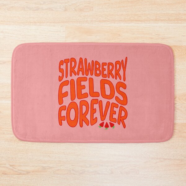 Item preview, Pink Red Strawberry Fields Forever Bubble Letters designed and sold by carroteraser.