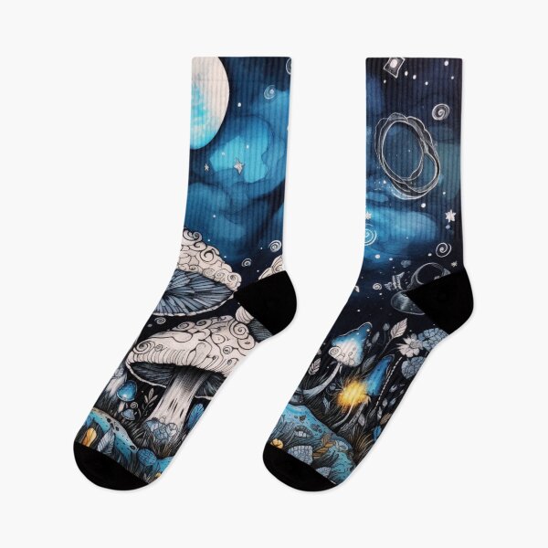 Item preview, Enchanting Mushroom Forest in the Night  designed and sold by JustArtDesign9.