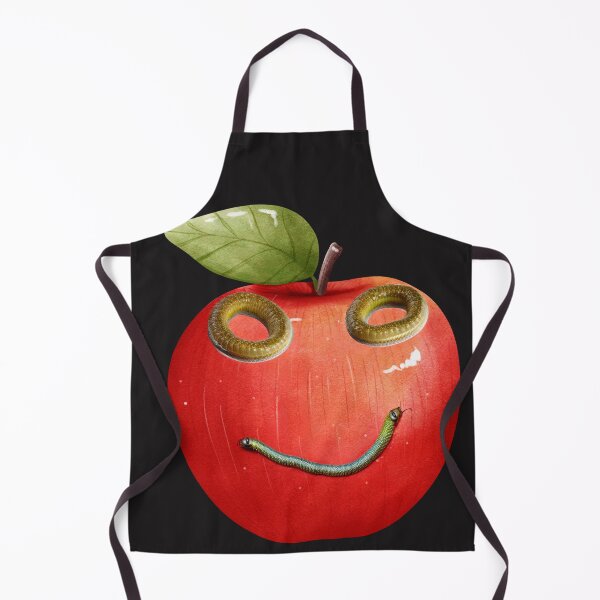 Item preview, worm and apple designed and sold by maggNf.