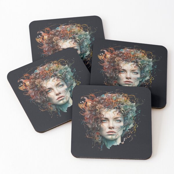 Item preview,  portrait of beauty 13(no background)-fantasy-bold styles-dreamy mood-madness-abstract designed and sold by Hermossa-Art.