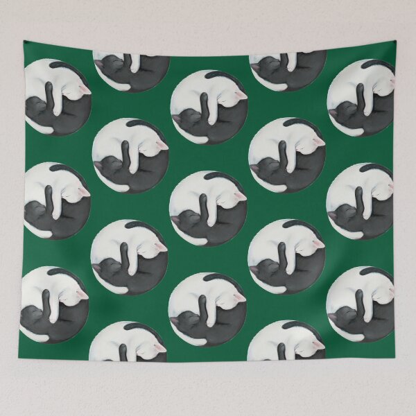 Item preview, Yin Yang Balancing Cats designed and sold by nhokhongngot.