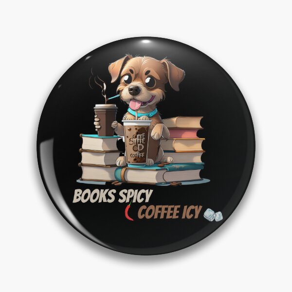 Item preview, I like my books spicy and my coffee icy, Funny Dog Drinking Coffee, Dog In Pocket Funny Puppy For Dog Lovers, Petsofinstagram, Iced Coffee Books, Worship Coffee Classic designed and sold by Sshmorr.