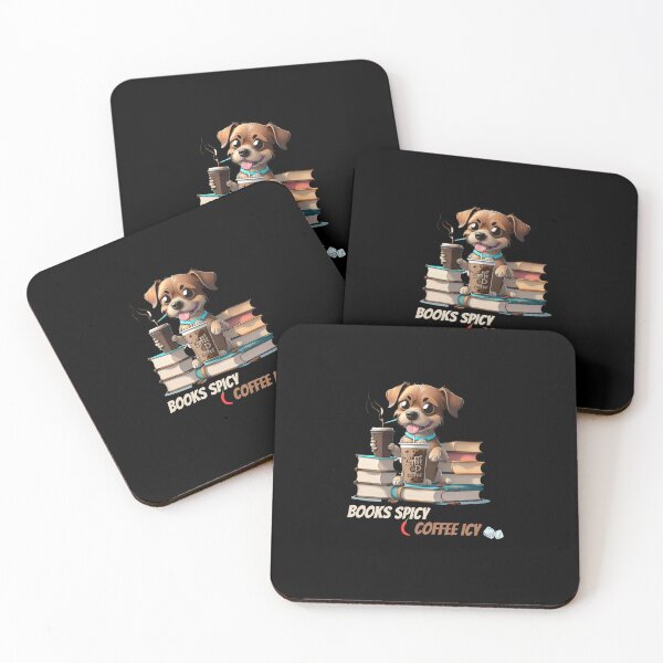 Item preview, I like my books spicy and my coffee icy, Funny Dog Drinking Coffee, Dog In Pocket Funny Puppy For Dog Lovers, Petsofinstagram, Iced Coffee Books, Worship Coffee Classic designed and sold by Sshmorr.