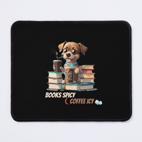 Item preview, I like my books spicy and my coffee icy, Funny Dog Drinking Coffee, Dog In Pocket Funny Puppy For Dog Lovers, Petsofinstagram, Iced Coffee Books, Worship Coffee Classic designed and sold by Sshmorr.