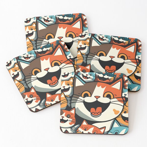 Aperçu de l'œuvre Cute Playful Kitten Characters créée et vendue par AdrianGrosu.