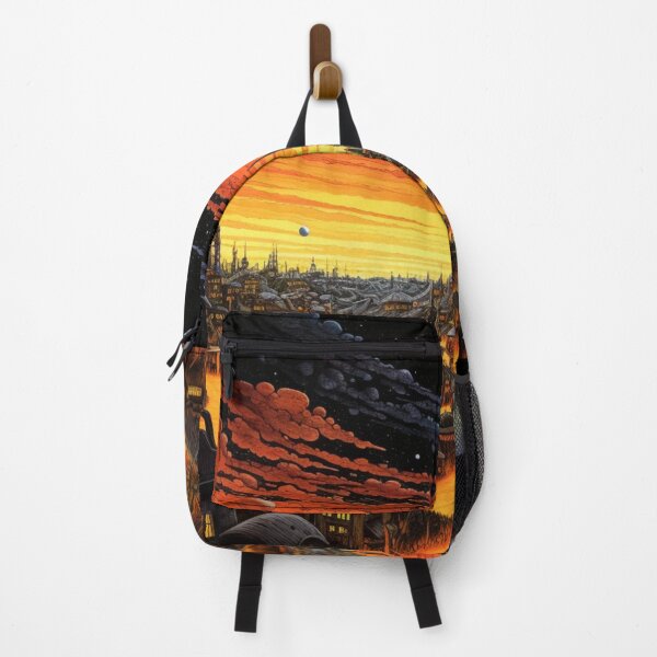 Item preview, Peaceful Village Landscape Red Plane Art designed and sold by JustArtDesign9.