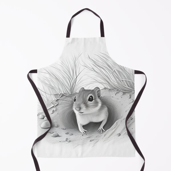 Item preview, Desert Kangaroo Rat black and white pencil drawing designed and sold by Pencil-Art.