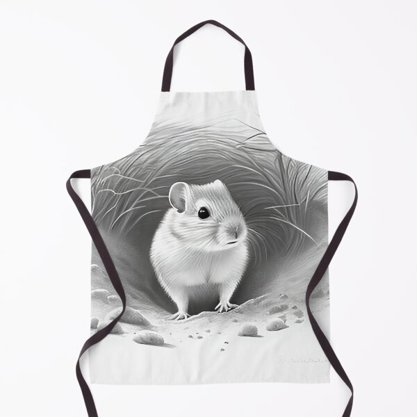 Item preview, Desert Kangaroo Rat black and white pencil drawing designed and sold by Pencil-Art.