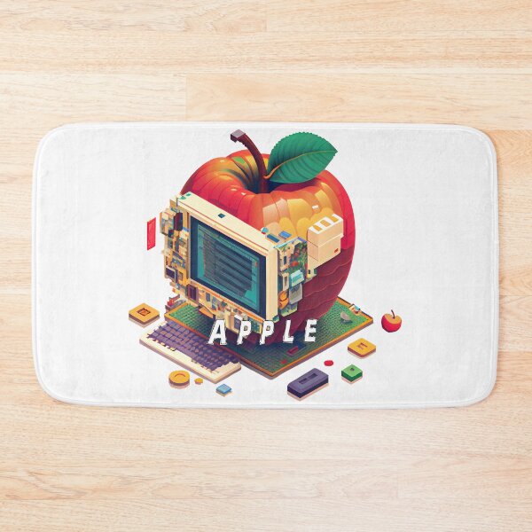 Item preview, Apple-Inspired Pixel Computer Image: A Creative Blend of Technology and Design designed and sold by MLArtifex.