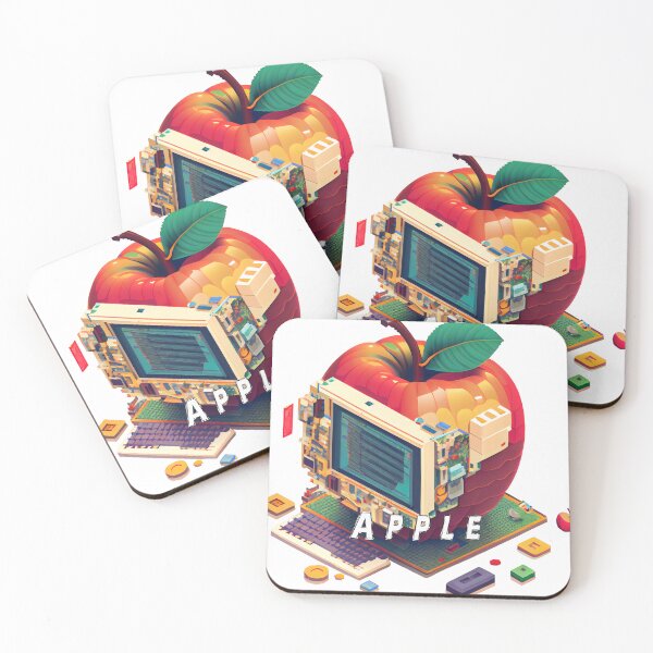 Item preview, Apple-Inspired Pixel Computer Image: A Creative Blend of Technology and Design designed and sold by MLArtifex.