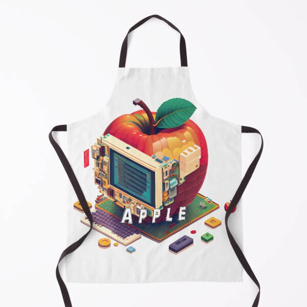 Item preview, Apple-Inspired Pixel Computer Image: A Creative Blend of Technology and Design designed and sold by MLArtifex.