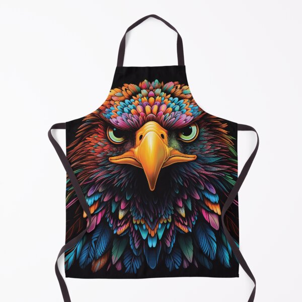 Item preview, Neon Accented Eagle | Vibrant, Majestic, and Striking | Wildlife Art designed and sold by PopPopGfx.
