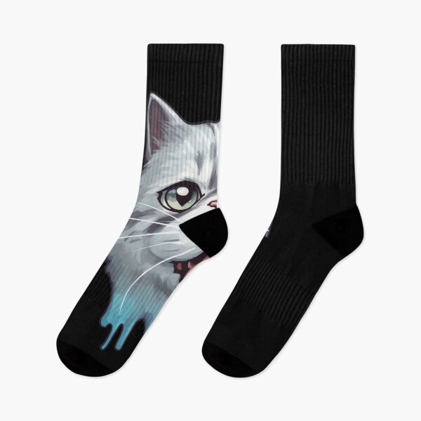 Item preview, Sorry I Can't My Cat Needs Me - Cat Crying A River and Melting from Tears designed and sold by NapNapSleeper.