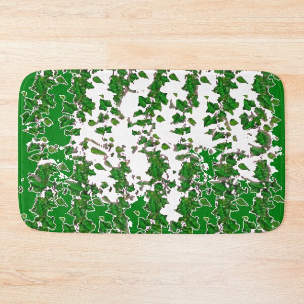 Item preview, HANGING GREEN IVY DESIGN GREEN-WHITE PATTERN ART designed and sold by sharlesart.