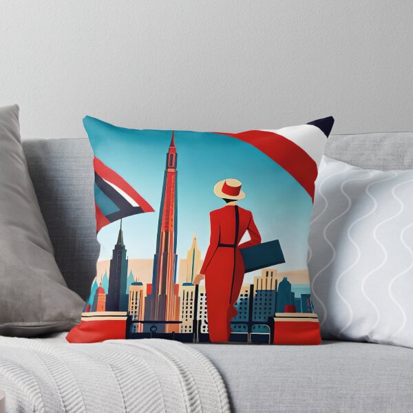 Item preview, FEMME ART DECO SUR LA PROMENADE VILLE designed and sold by JIMBOBS WALL ART.