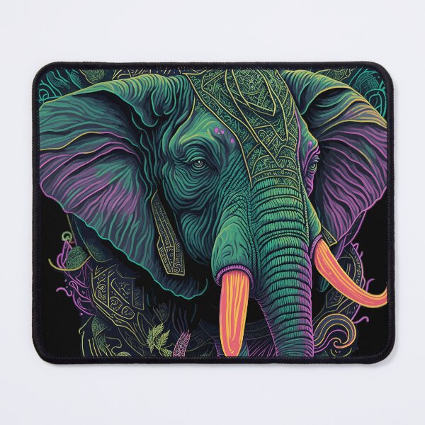 Item preview, Majestic Elephant Visionary Art designed and sold by ZenStickConcept.
