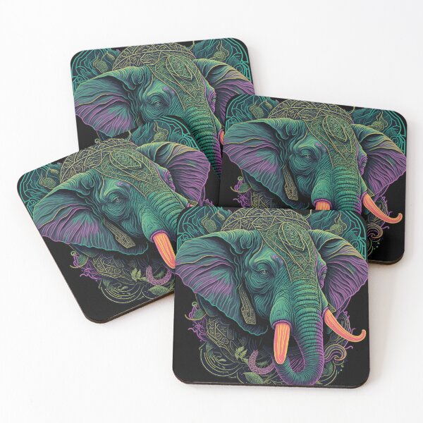 Item preview, Majestic Elephant Visionary Art designed and sold by ZenStickConcept.