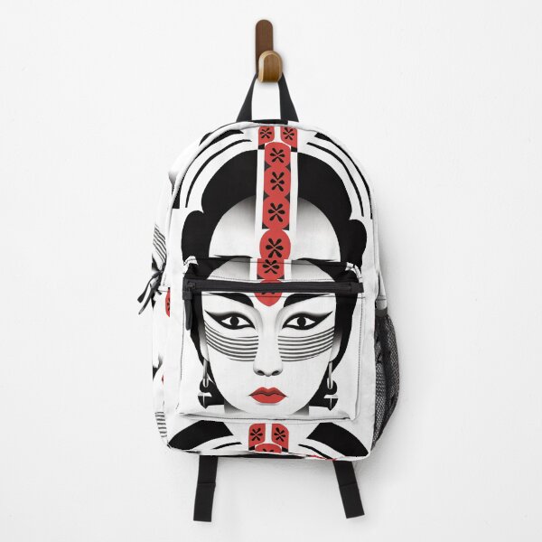 Item preview, Author's illustration in the Japanese style of expressive facial animation, kabuki theater. designed and sold by Kiyomi  Mizushima.