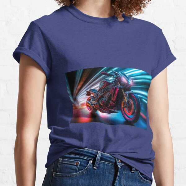 Futuristic motorcycle Classic T-Shirt