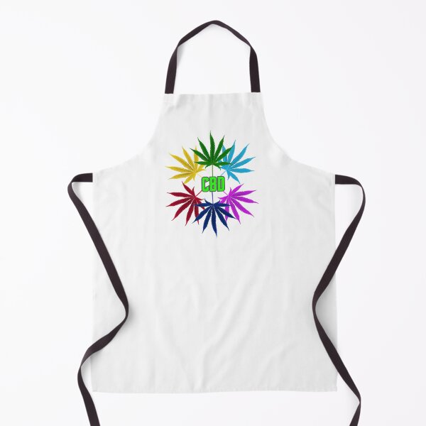 Item preview, CIRCLE OF COLOURED CANNABIS LEAVES AND CBD WRITTEN IN THE MIDDLE. designed and sold by coffeeflavour.