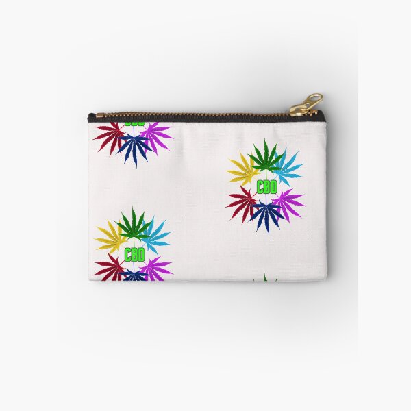 Item preview, CIRCLE OF COLOURED CANNABIS LEAVES AND CBD WRITTEN IN THE MIDDLE. designed and sold by coffeeflavour.