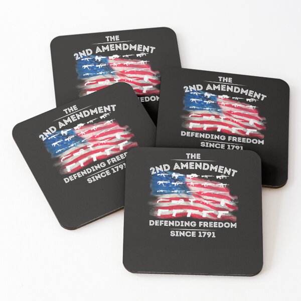 Item preview, Second Amendment Defending Freedom White Text designed and sold by SuryaGandhi.
