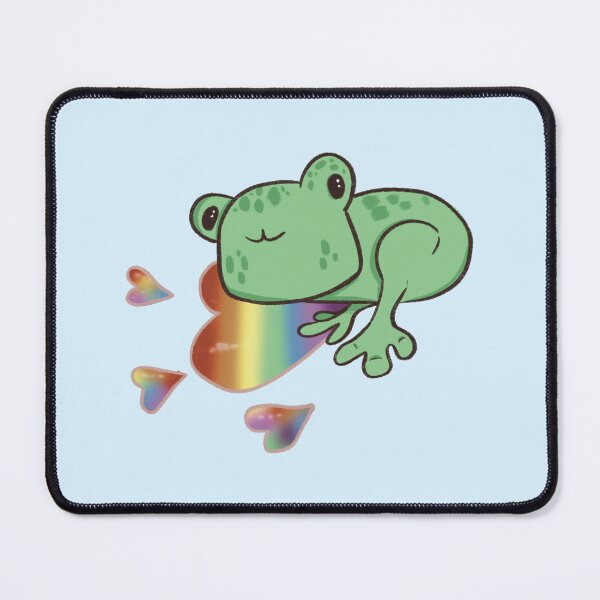 Item preview, Pride Frog | Rainbow Flag Pride Frog | Rainbow Hearts | Love is Love designed and sold by JadedLilacsArt.