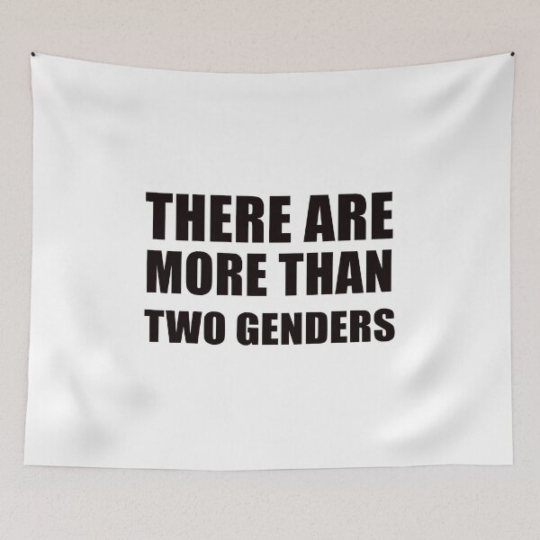 Item preview, There Are Only 2 Genders - Typography Artwork designed and sold by funnyhalloween.