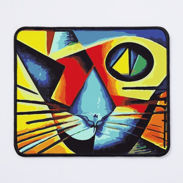 Item preview, Colourful cat abstract digital art designed and sold by LordEngy.