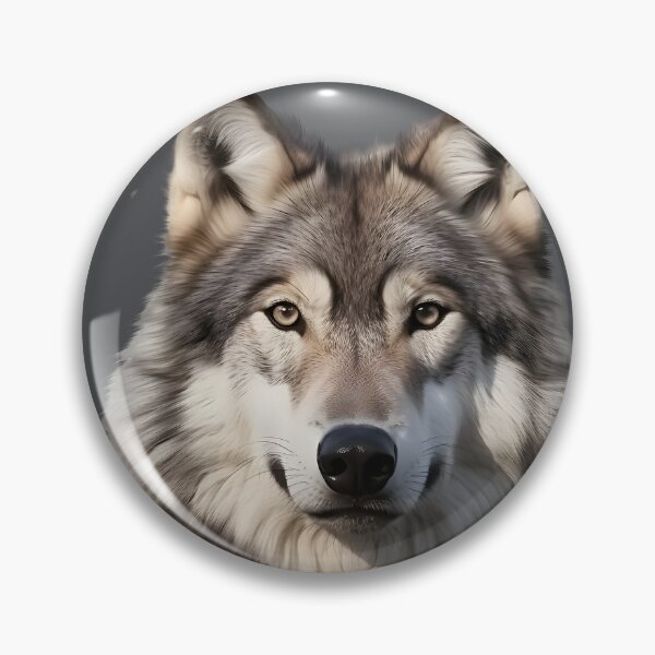 Item preview, Wolf Head (grey/white) designed and sold by Radibor78.