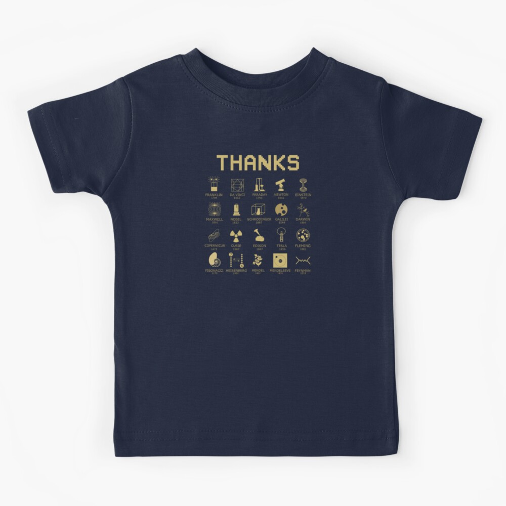 Discoveries and inventions that changed humanity! Thanks to all those great  scientists.  Kids T-Shirt for Sale by CutePlanetEarth