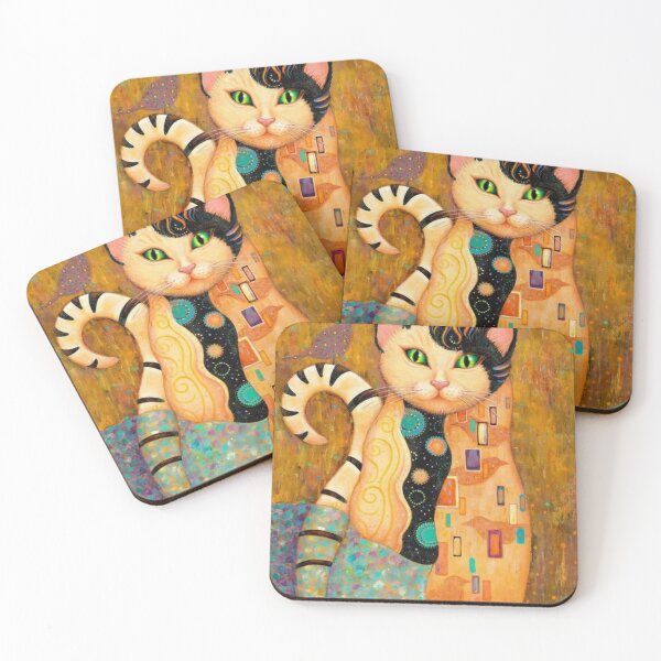 Item preview, Gustave klimt Cat T-Shirt designed and sold by Obsid1anking.