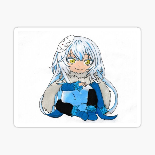 Fantasy Anime Blue Slime Sticker for Sale by RainbowFoxTales