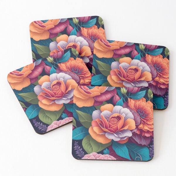 Item preview, Floral Delights 4: Intricate Illustrations and Vibrant Colors designed and sold by Nustudios.