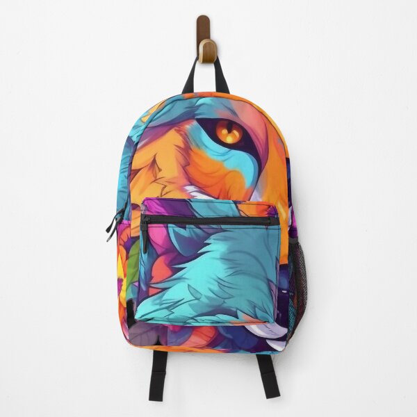 Item preview, Colorful Wolf with Spring Flowers for Free Souls designed and sold by NapNapSleeper.