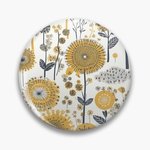 Item preview, Folk art dandelions  designed and sold by Hilary Thwaites.