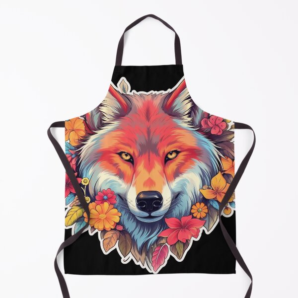 Item preview, Colorful Wolf-Fox with Spring Flowers for Free Souls designed and sold by NapNapSleeper.