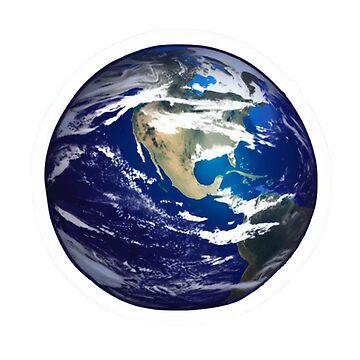 Artwork thumbnail, round Earth sticker! by cokemann