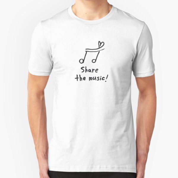 Share the music Slim Fit T-Shirt