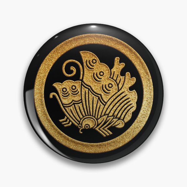 Item preview, Gold Maruni Agehacho Kamon designed and sold by Takeda-art.