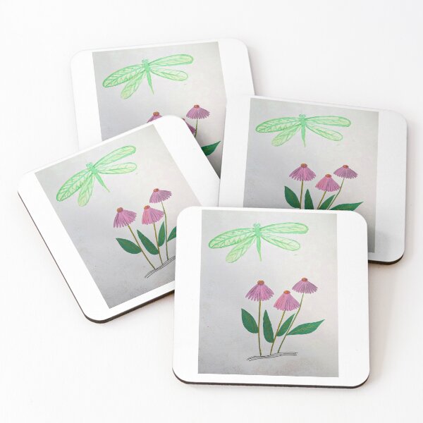 Item preview, Dragonfly and Flowers  designed and sold by Quasimov.